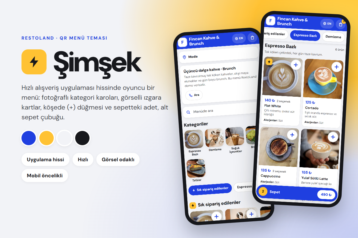Simsek teması ekran görüntüsü