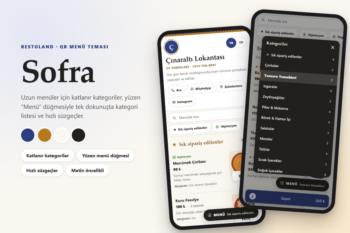 Sofra teması ekran görüntüsü